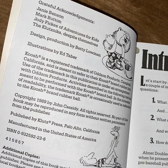 The official koosh book vintage book - Picture 5 of 12